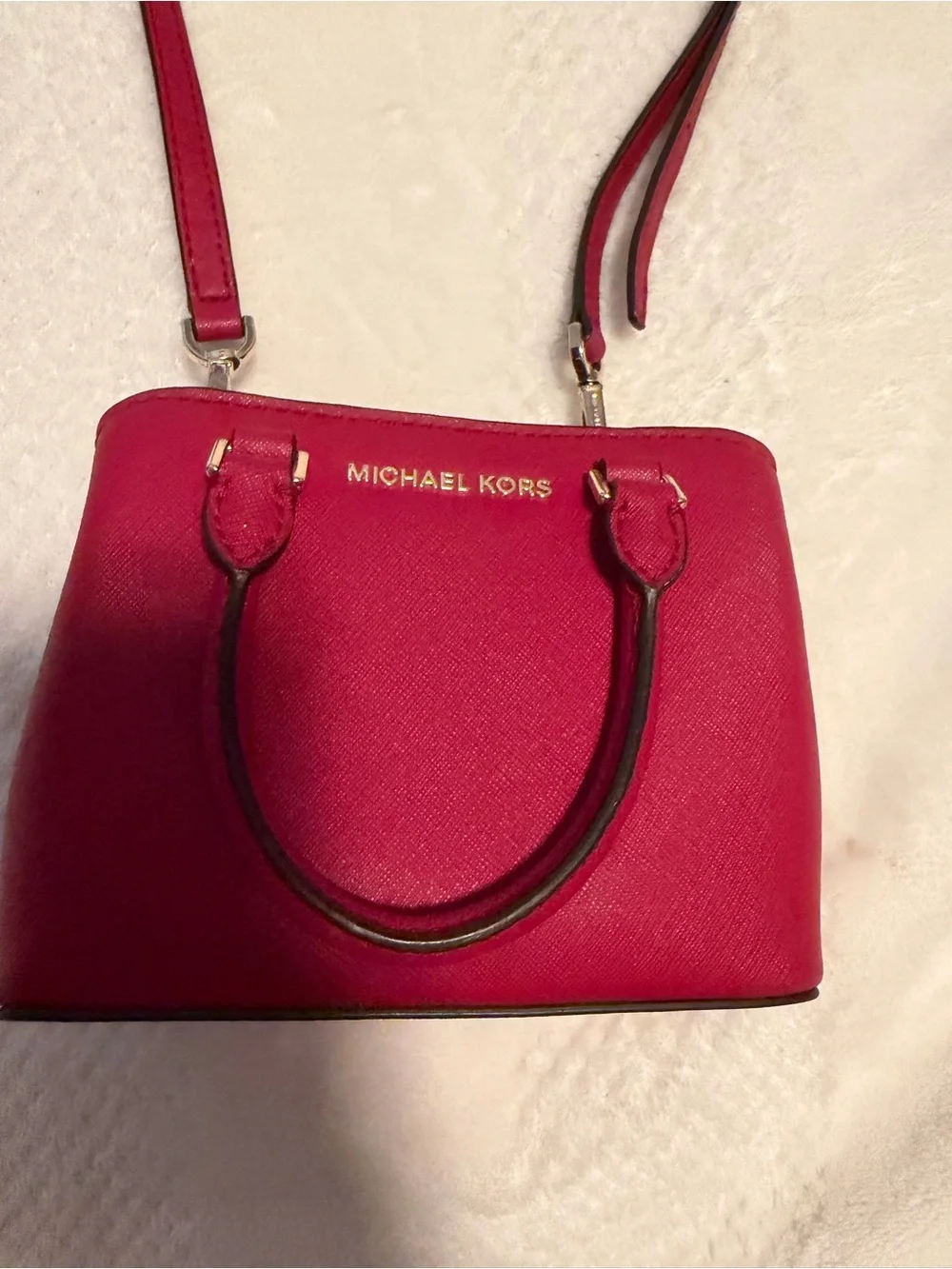 Michael Kors Hot Pink Crossbody Satchel